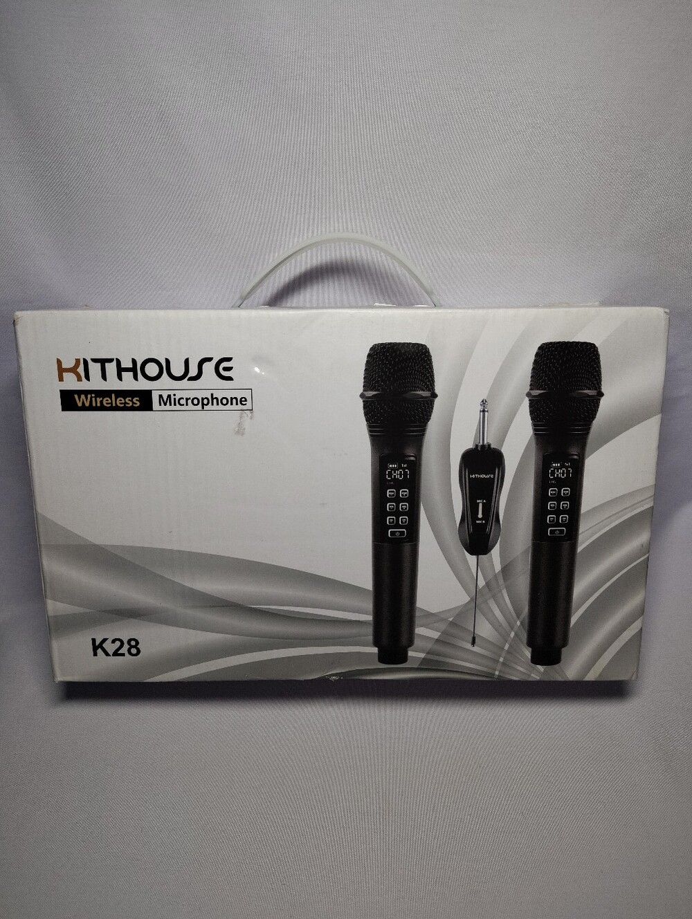 Kithouse K28 Rechargeable Wireless Microphone Karaoke Cordless - 2 Microphones